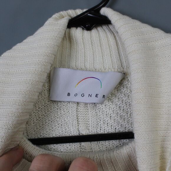 Vintage Bogner Sweater Womens Small Turtleneck Cable Knit Pull Over Wool Blend - Picture 5 of 10